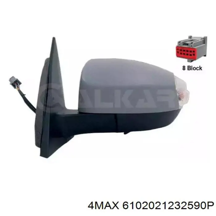 Скло дзеркала заднього виду, правого FPS FP2812M12 ціна, від 8.54 USD