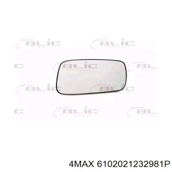Дзеркальний елемент дзеркала заднього виду, правого Volkswagen Transporter T4 (70XB, 70XC, 7DB, 7DW) (Фольцваген Транспортер)