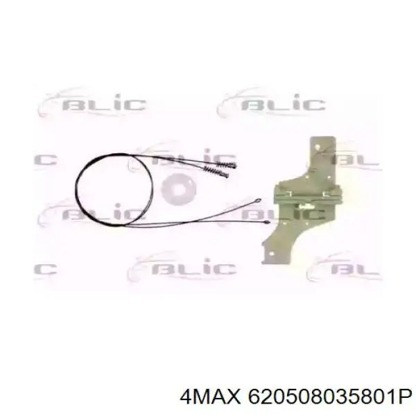 Купити 9806086980 Peugeot/Citroen Механізм стеклопідйомника водійських дверей