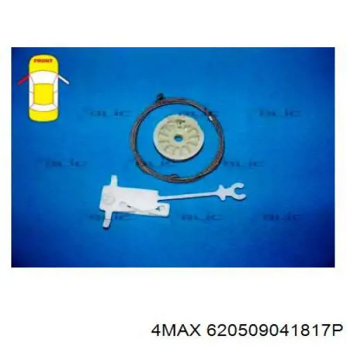 620509041817P 4max механізм склопідіймача двері передньої, лівої