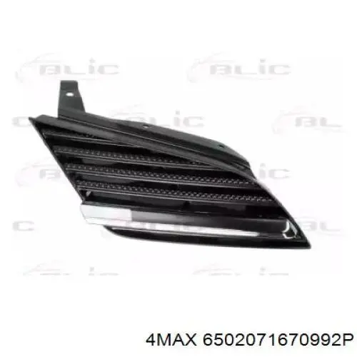 6502071670992P 4max Решітка радіатора права