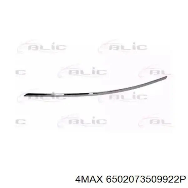 6502073509922P 4max Молдинг переднього бампера, правий