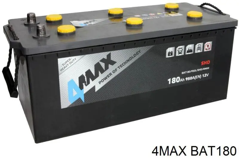 Акумуляторна батарея, АКБ BAT180 4max