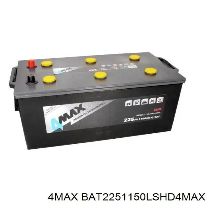 BAT2251150LSHD4MAX 4max Авто акумулятор