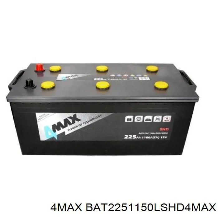 Купити BAT2251150LSHD4MAX 4max Автомобільна батарея