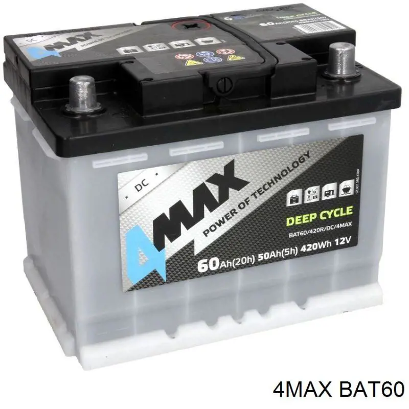 Акумуляторна батарея, АКБ BAT60 4max