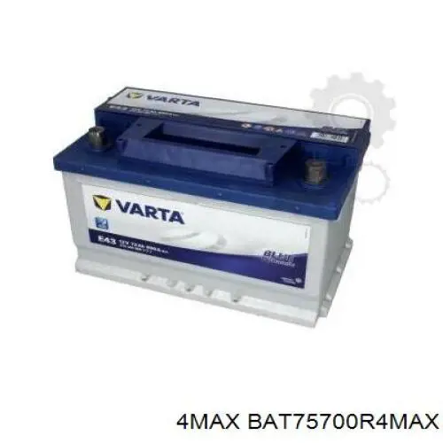 Акумуляторна батарея, АКБ BAT75700R4MAX 4max