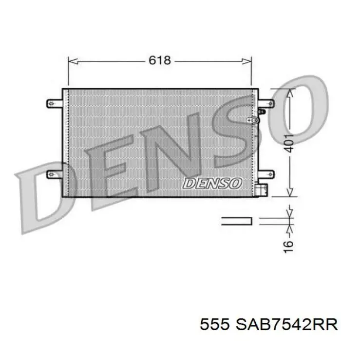 SAB7542RR 555 Сайлентблок переднього верхнього важеля
