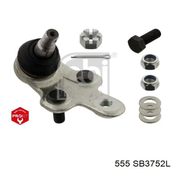 Кульова опора, нижня, ліва 555 SB3752L ціна, від 20.75 USD