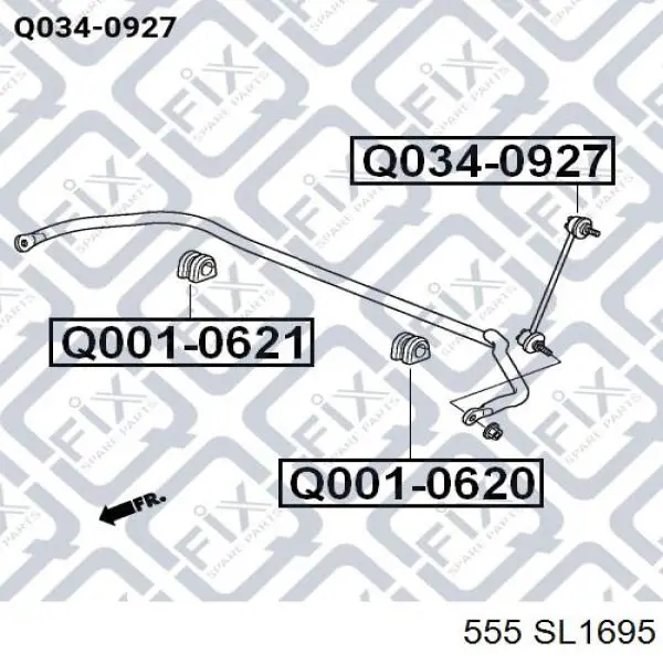 Купити SL1695 555 Солдатик стабілізатора, заднього
