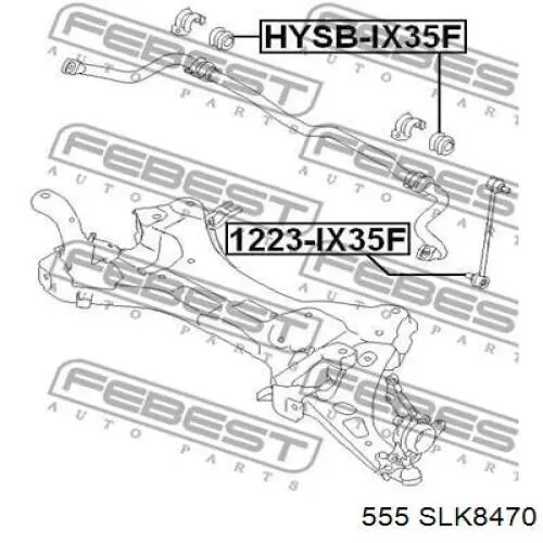 SLK8470 555 Тяга переднього стабілізатора