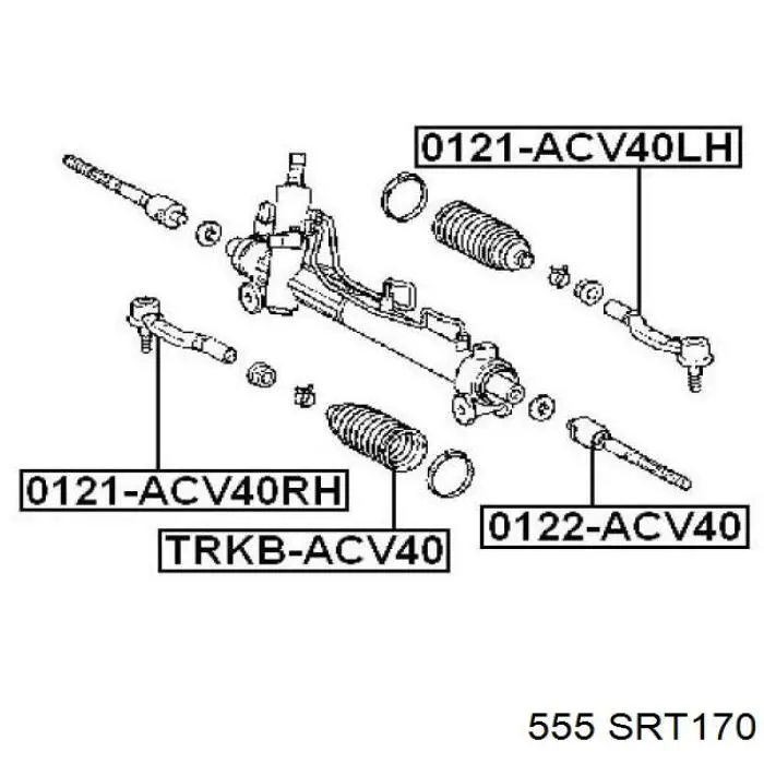 Рульова тяга SRT170 555