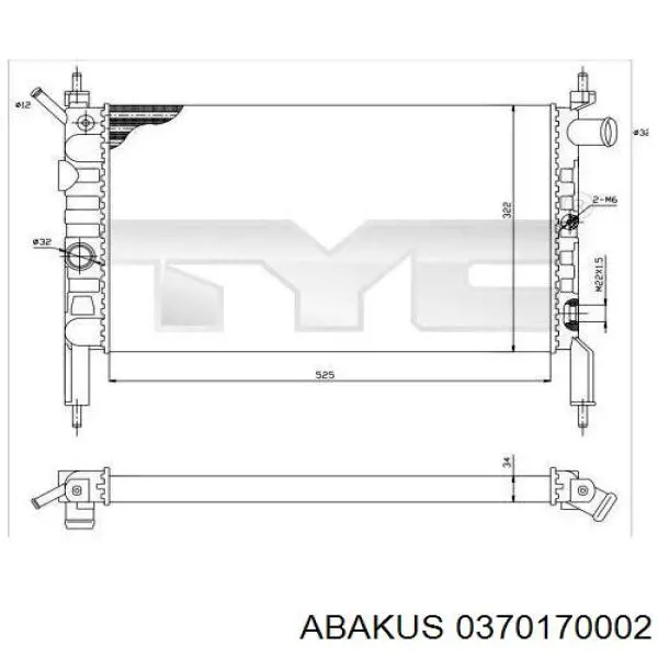 Купити 90467723 Opel Радіатор двигуна