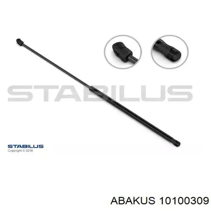 Амортизатор капота 10100309 Depo/Loro/Abakus