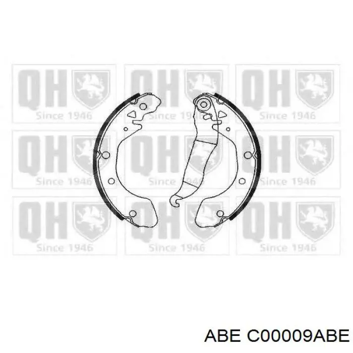Купити C00009ABE ABE Колодки гальмові задні, барабанні