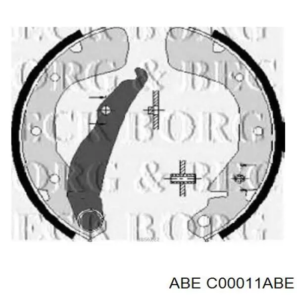 Колодки ручника C00011ABE ABE