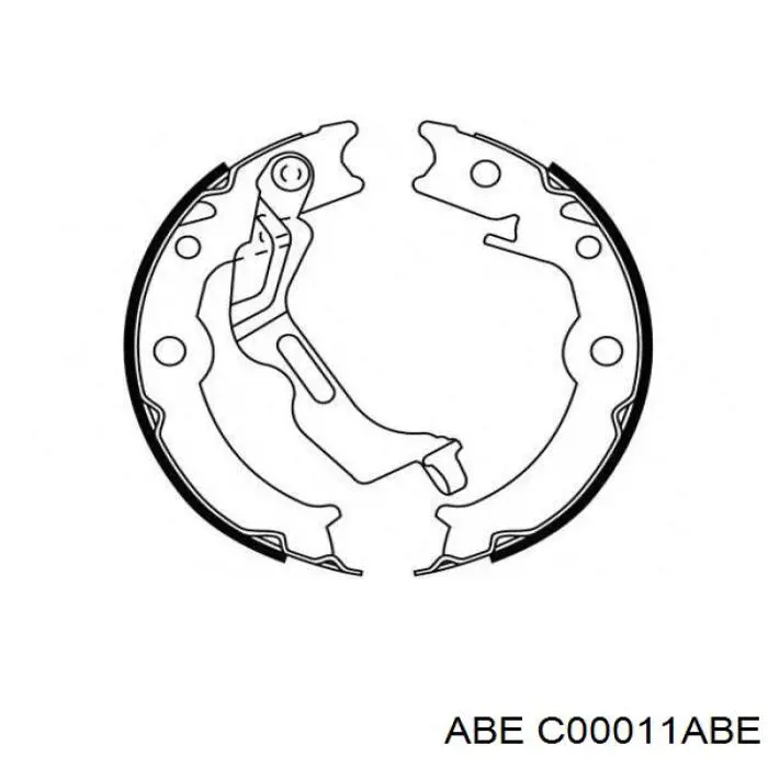 Купити C00011ABE ABE Гальмівні колодки гальма стоянки