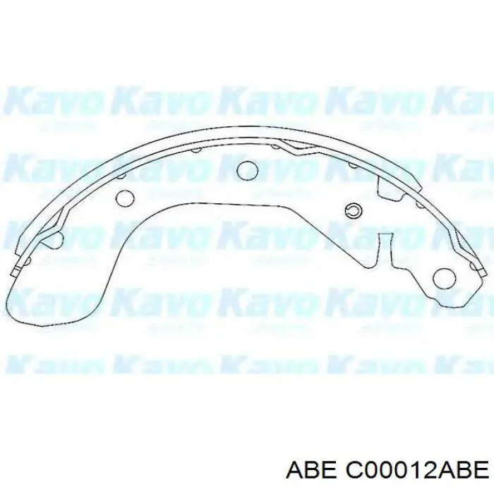 Колодки гальмові задні, барабанні C00012ABE ABE