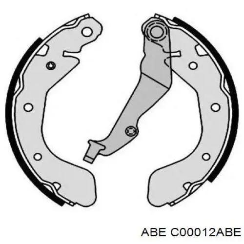 Купити C00012ABE ABE Колодки гальмові задні, барабанні