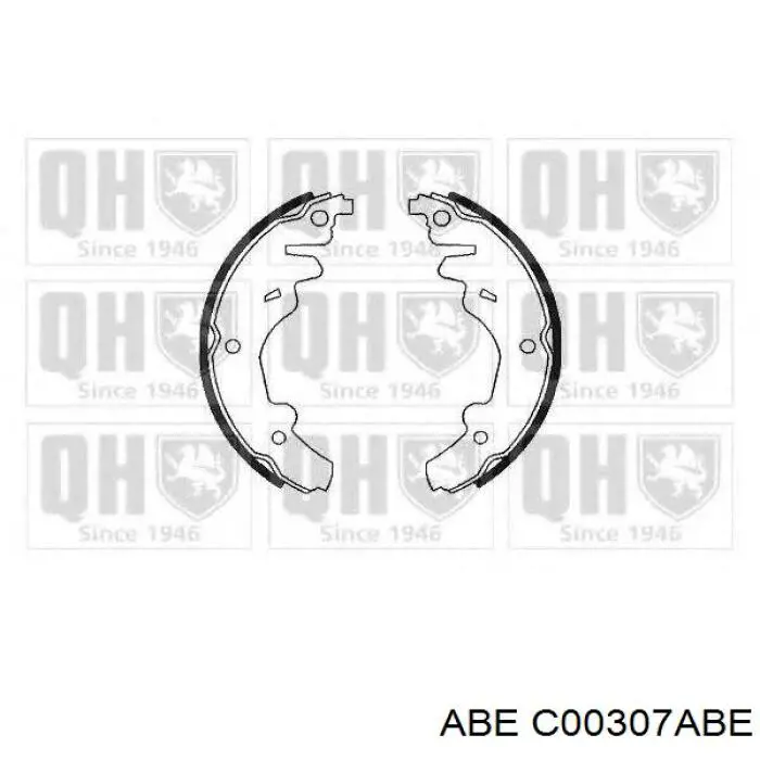 Купити C00307ABE ABE Колодки гальмові задні, барабанні