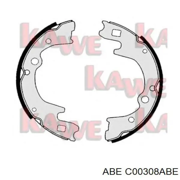 Купити C00308ABE ABE Колодки гальмові задні, барабанні