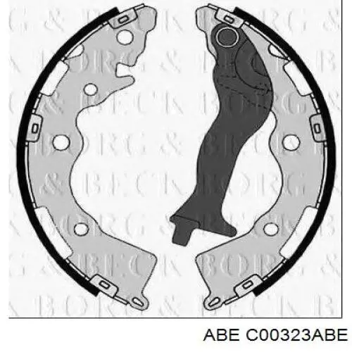 Гальма робочі задні ножні і гальмівні барабани ABE C00323ABE