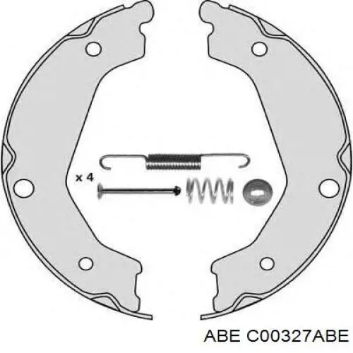Колодки ручника / стоянкового гальма ABE C00327ABE ціна, від 20.29 USD
