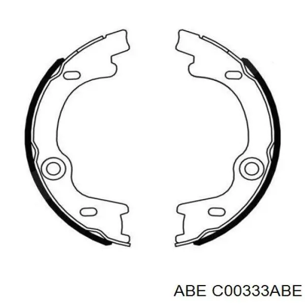 Колодки ручника/стоянкового гальма C00333ABE ABE