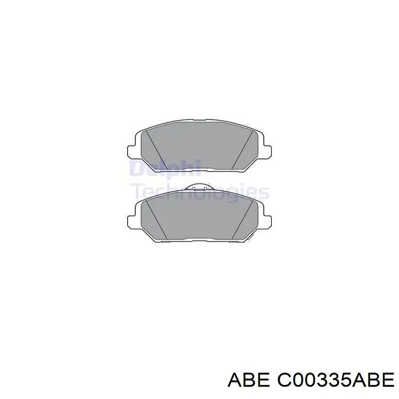 Колодки ручника/стоянкового гальма C00335ABE ABE