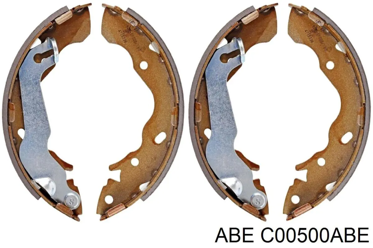 C00500ABE ABE Колодки гальмівні задні, барабанні