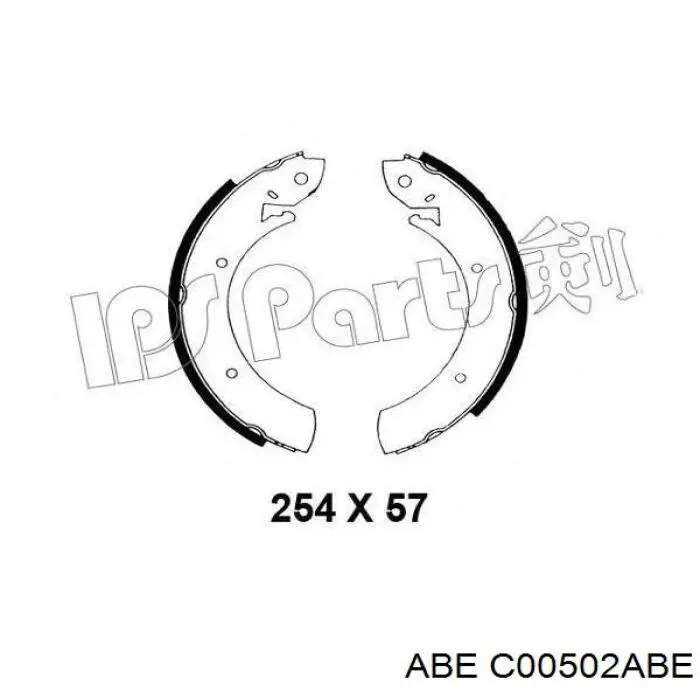 Купити C00502ABE ABE Колодки гальмові задні, барабанні