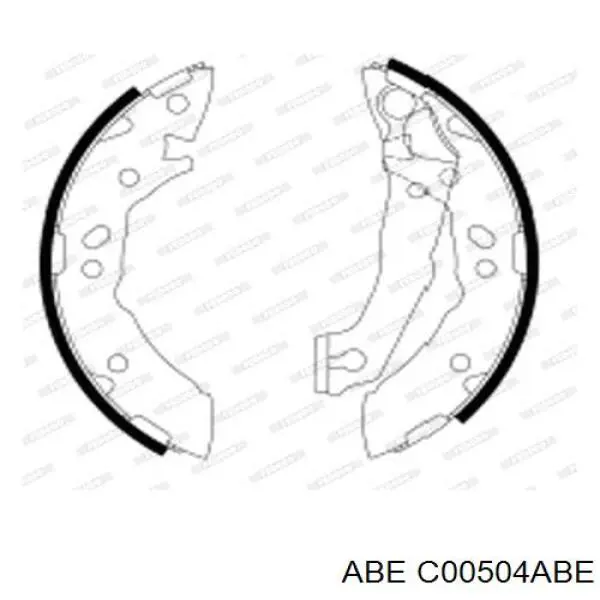 Колодки гальмові задні, барабанні C00504ABE ABE
