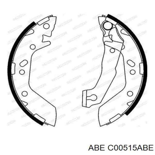 Колодки гальмові задні, барабанні C00515ABE ABE