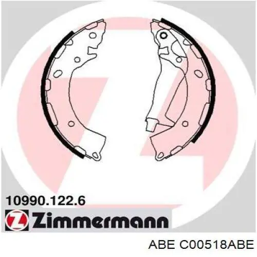 Колодки гальмові задні, барабанні ABE C00518ABE ціна, від 20.94 USD