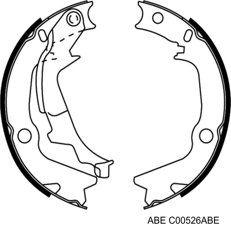 C00526ABE ABE Гальмівні колодки ручника