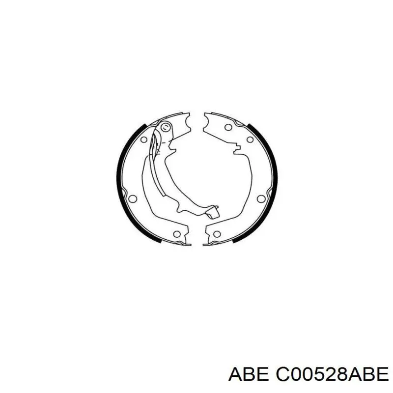 Колодки стоянкового гальма ABE C00528ABE