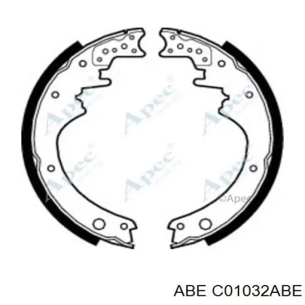 C01032ABE ABE Колодки гальмівні задні, барабанні