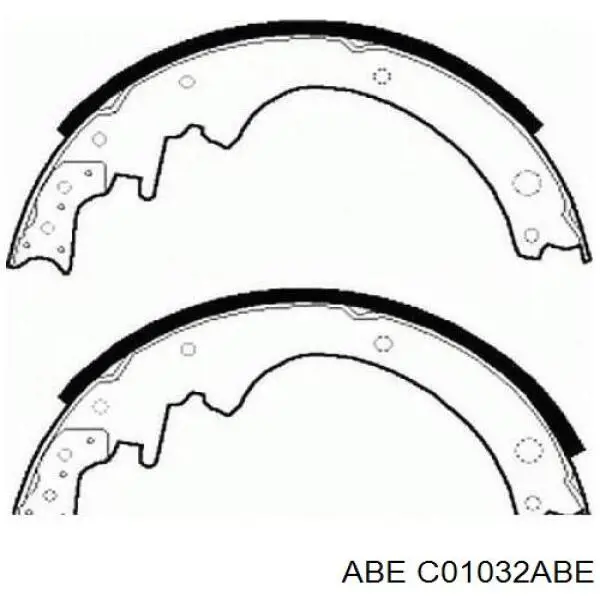 Колодки гальмові задні, барабанні C01032ABE ABE