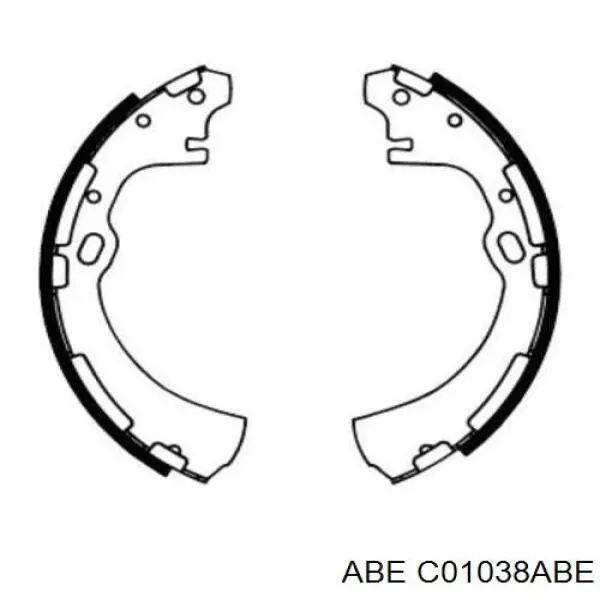 Купити C01038ABE ABE Колодки гальмові задні, барабанні