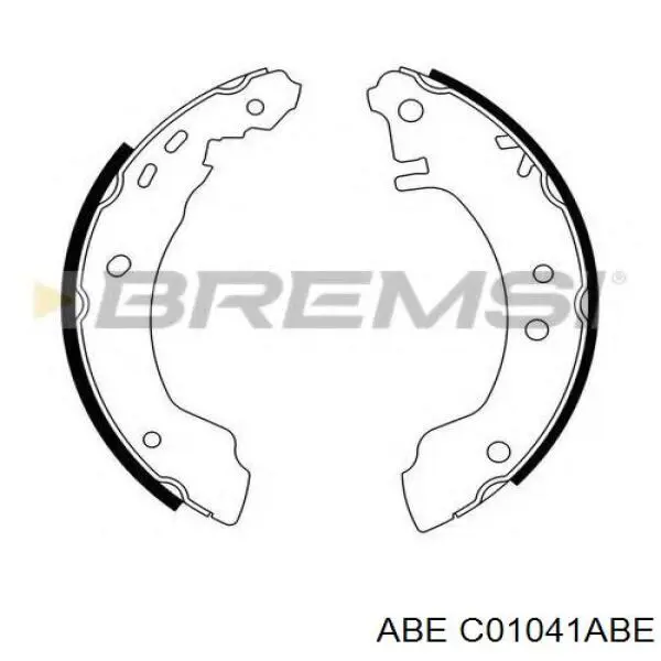 Купити C01041ABE ABE Колодки гальмові задні, барабанні