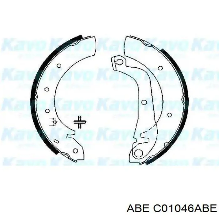 Колодки гальмові задні, барабанні C01046ABE ABE