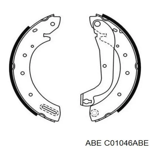 Купити C01046ABE ABE Колодки гальмові задні, барабанні
