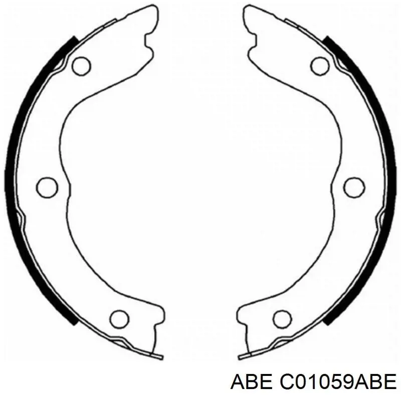 Колодки ручника C01059ABE ABE