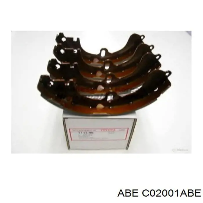 C02001ABE ABE Колодки гальмівні задні, барабанні
