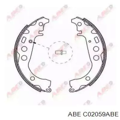 C02059ABE ABE Колодки гальмівні задні, барабанні