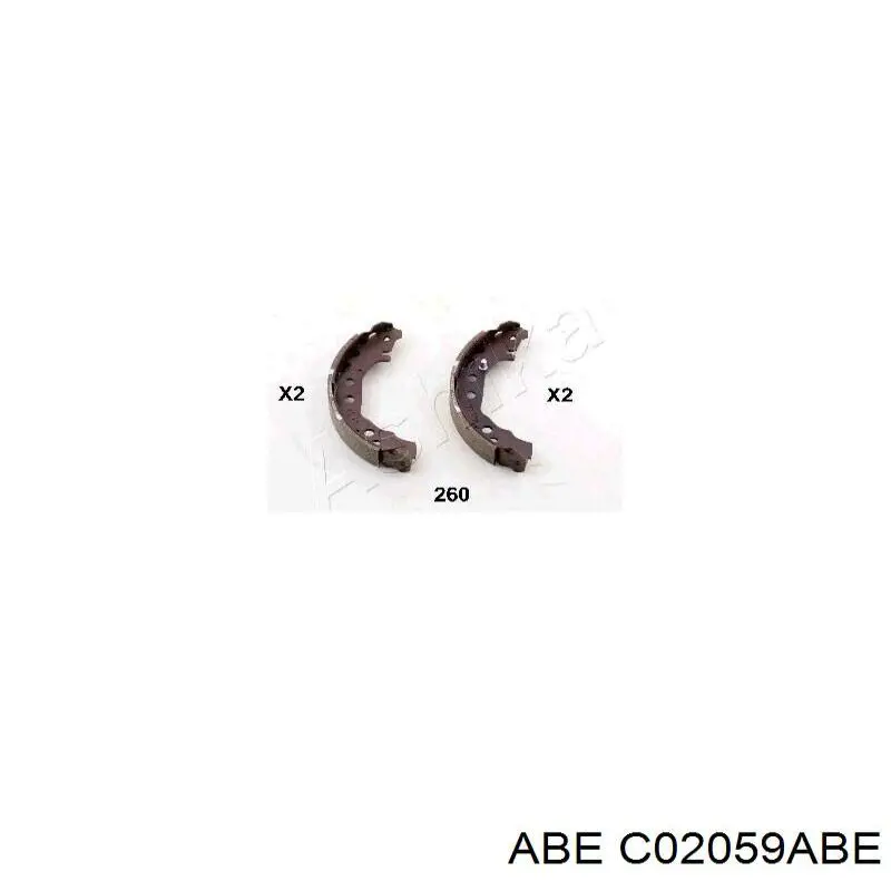 Гальма робочі задні ножні і гальмівні барабани ABE C02059ABE