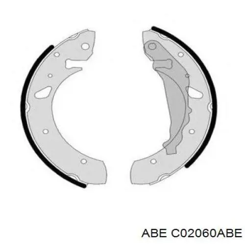 Купити C02060ABE ABE Колодки гальмові задні, барабанні