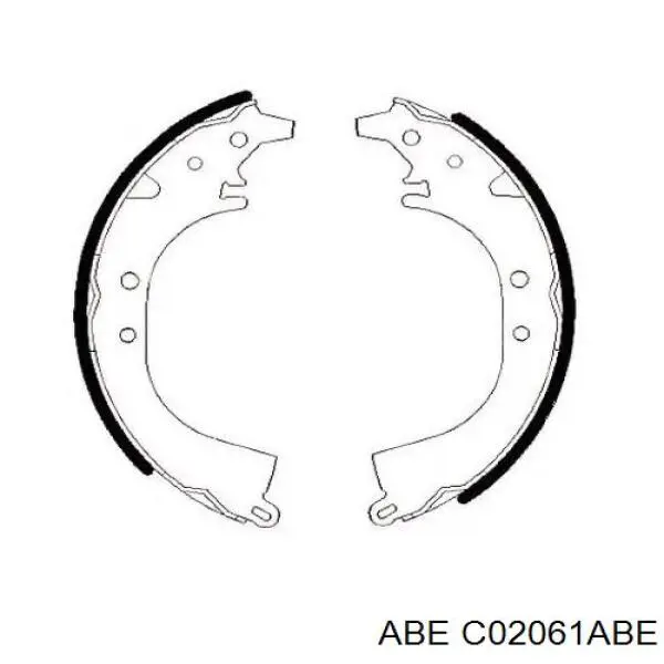 Колодки гальмові задні, барабанні C02061ABE ABE