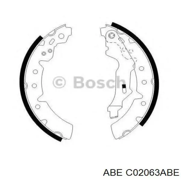 Колодки гальмові задні, барабанні ABE C02063ABE ціна, від 20.27 USD