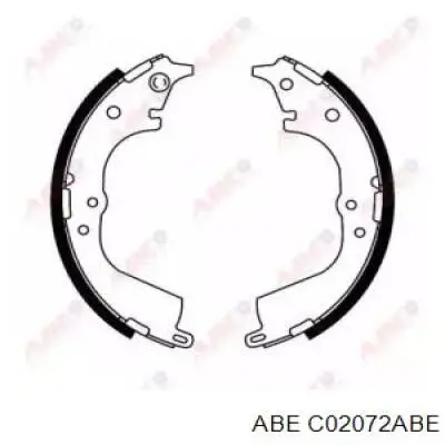 Колодки гальмові задні, барабанні C02072ABE ABE